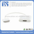 Conector del muelle al adaptador de HDMI para el iPhone 4 4s iPad iPad2 iPad3